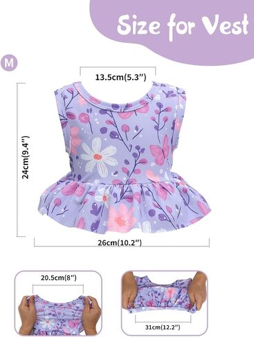 babygoal Baby Girl Swimsuits with Reusable Swim Diaper 2-Piece, Tankini Bathing Suit Swimwear for Infant and Toddler in Saudi Arabia