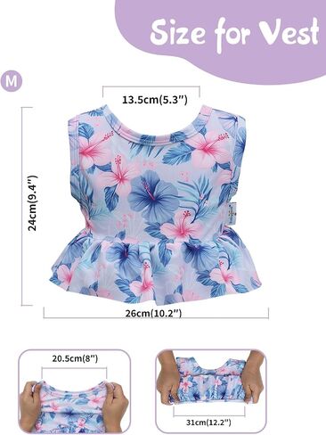 babygoal Baby Girl Swimsuits with Reusable Swim Diaper 2-Piece, Tankini Bathing Suit Swimwear for Infant and Toddler in Kuwait