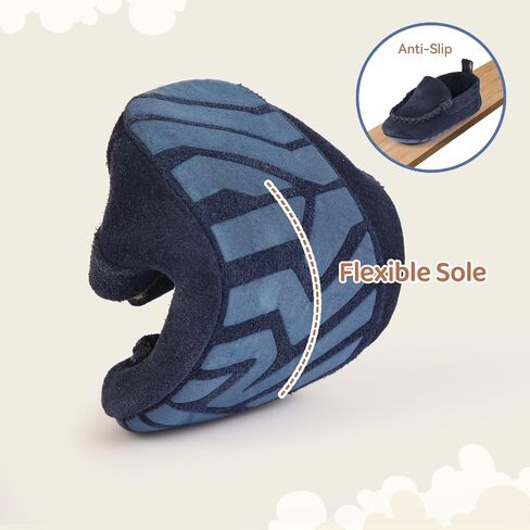 Soft Sole Baby Loafers Boys Girls Suede Leather First Walking Shoes Infant Baby Dress shoes 3-18 Months in Kuwait