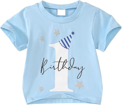 Baby Boy First Birthday Outfit 1st Birthday T-Shirt One Year Old Clothes First Birthday Gift in Kuwait
