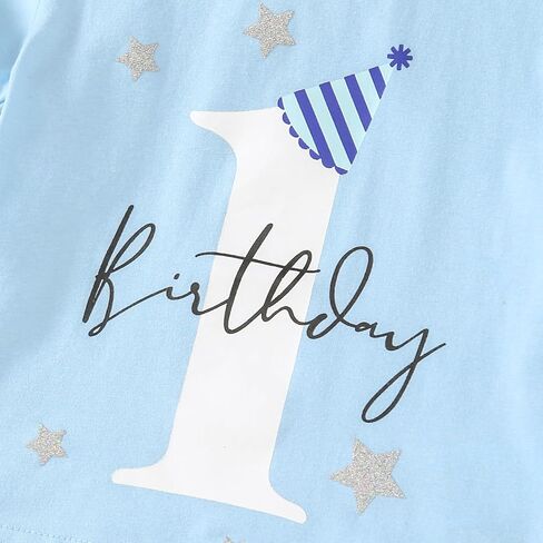 Baby Boy First Birthday Outfit 1st Birthday T-Shirt One Year Old Clothes First Birthday Gift in Kuwait