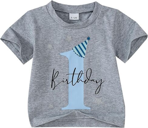 Baby Boy First Birthday Outfit 1st Birthday T-Shirt One Year Old Clothes First Birthday Gift in Kuwait