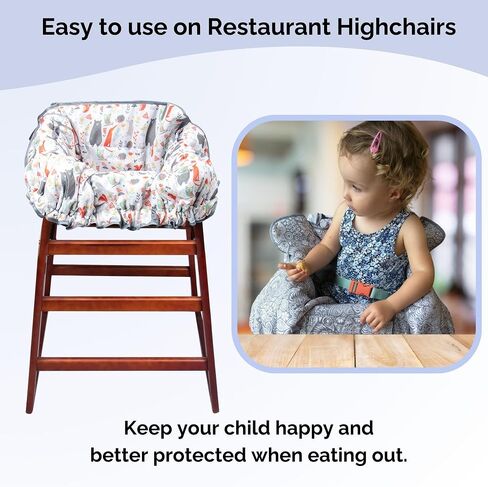 Suessie Shopping Cart Cover and High Chair Cover, Pink Dots in Kuwait