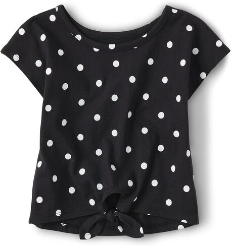 The Children's Place Baby Girls' and Toddler Short Sleeve Everyday Casual Knit Shirt in Saudi Arabia