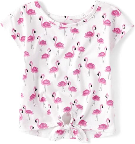 The Children's Place Baby Girls' and Toddler Short Sleeve Everyday Casual Knit Shirt in Saudi Arabia