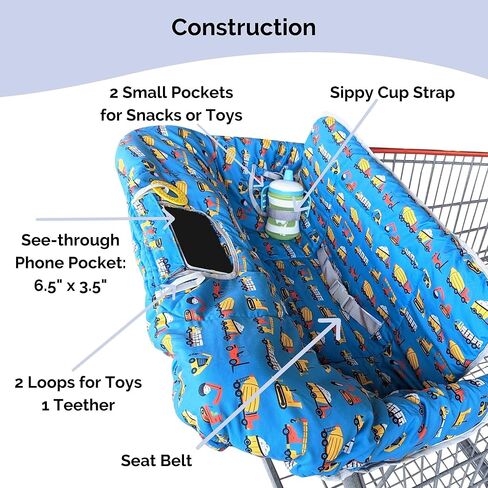 غطاء عربة التسوق Suessie وغطاء الكرسي العالي ، الديناصورات in Kuwait