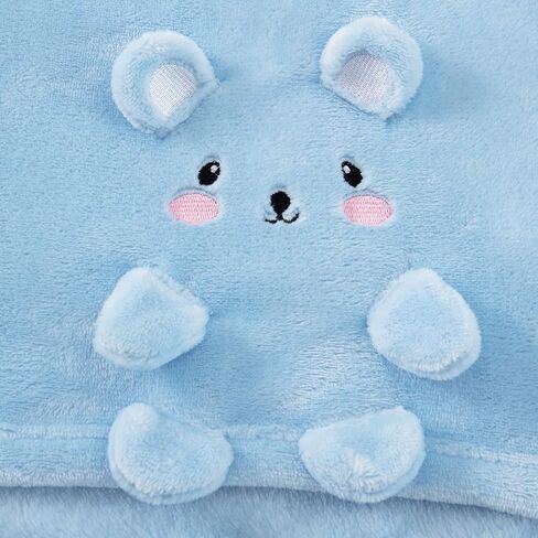 Baby Blanket, Foldable Rabbit Shape Plush, Super Soft Warm Breathable Receiving Blanket, Newborn Nursery Swaddle, Pink, Twin/Crib (30 x 40 inches) in Saudi Arabia