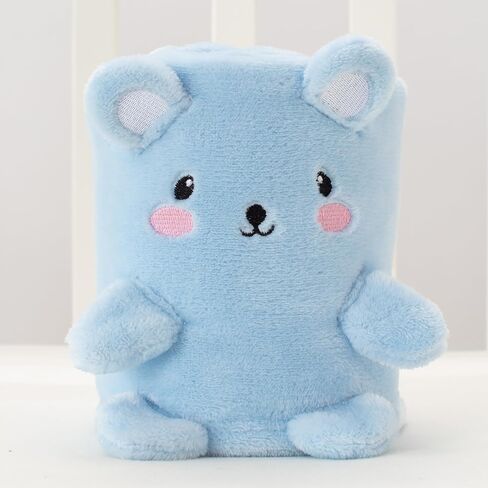 Baby Blanket, Foldable Rabbit Shape Plush, Super Soft Warm Breathable Receiving Blanket, Newborn Nursery Swaddle, Pink, Twin/Crib (30 x 40 inches) in Saudi Arabia