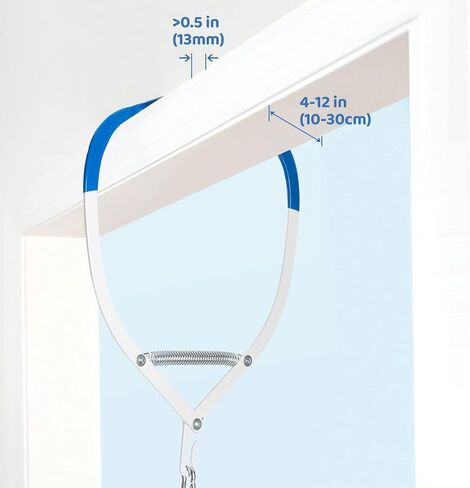 Slevoo Baby Jumper, Baby Doorway Jumper for Babies 6-12 Months, with Easy to Use Clamp and Adjustable Strap, Blue in Kuwait