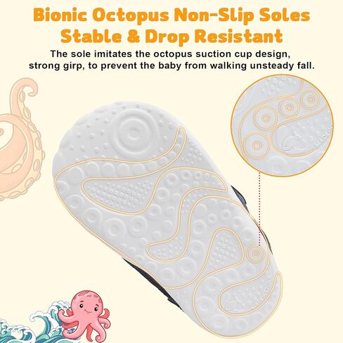FEETCITY Wide Baby Shoes Boys Girls Baby Barefoot Shoes Breathable Infant Walking Shoe Crib Sock Shoe Toddler Sneakers Flexible in Saudi Arabia