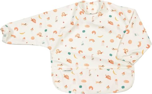 Loulou Lollipop Long Sleeve Mess Free Waterproof Bibs, for baby boys and girls 6-36 Months, Machine Washable, Travel Friendly in Saudi Arabia
