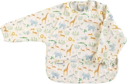 Loulou Lollipop Long Sleeve Mess Free Waterproof Bibs, for baby boys and girls 6-36 Months, Machine Washable, Travel Friendly in Saudi Arabia