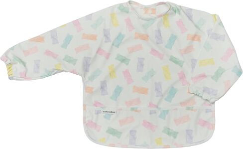 Loulou Lollipop Long Sleeve Mess Free Waterproof Bibs, for baby boys and girls 6-36 Months, Machine Washable, Travel Friendly in Saudi Arabia