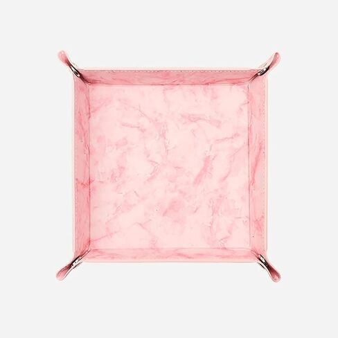 منظم تخزين سطح المكتب من siduater Valet Tray - صينية من الجلد النباتي بجانب السرير وحامل العلبة منضدة لجهاز التحكم عن بعد، والساعة، والمفاتيح، والهاتف، والمحفظة، والعملة المعدنية، والمجوهرات، باللون الوردي الحجري in Kuwait