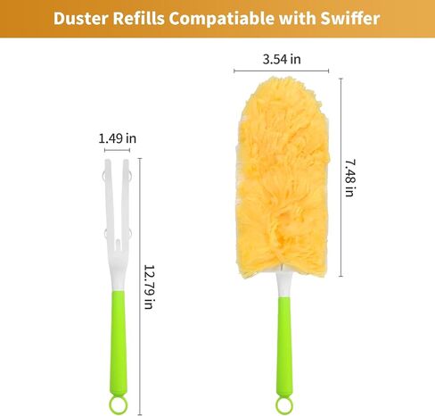 30 Pack Duster Refills Compatible with O-Cedar Duster, Heavy Duty Multi-Surface Duster Replacement, Disposable Replacement Duster Refill(Not Included Handle) in Saudi Arabia