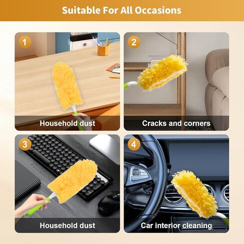 30 Pack Duster Refills Compatible with O-Cedar Duster, Heavy Duty Multi-Surface Duster Replacement, Disposable Replacement Duster Refill(Not Included Handle) in Saudi Arabia