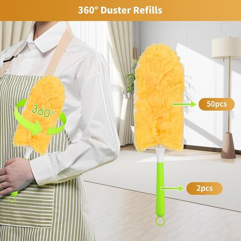 30 Pack Duster Refills Compatible with O-Cedar Duster, Heavy Duty Multi-Surface Duster Replacement, Disposable Replacement Duster Refill(Not Included Handle) in Saudi Arabia
