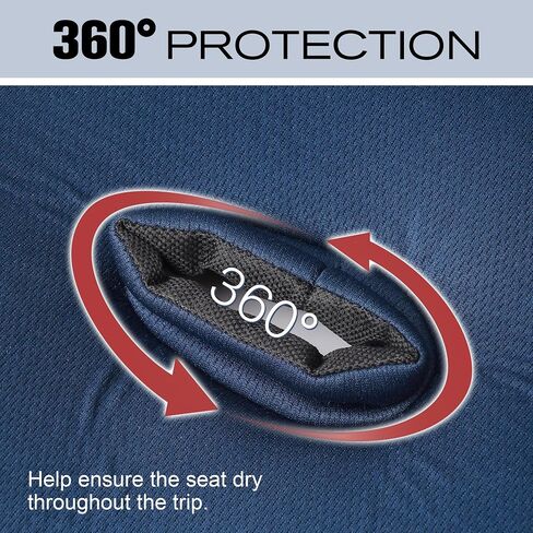 Baby Piddle Pad- Fully Waterproof Toddler Liner & Seat Protector Compatible with Car Seat Stroller with 3D Breathable Material-360 Degree Protection (Black 2PCS) in Saudi Arabia