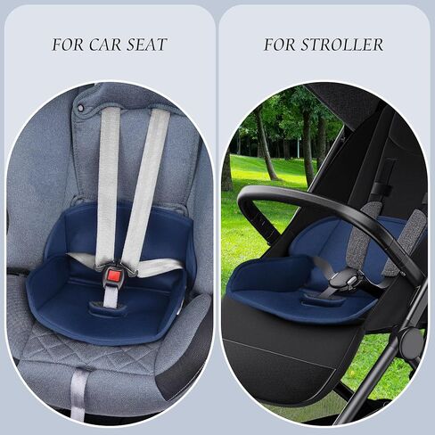 Baby Piddle Pad- Fully Waterproof Toddler Liner & Seat Protector Compatible with Car Seat Stroller with 3D Breathable Material-360 Degree Protection (Black 2PCS) in Saudi Arabia