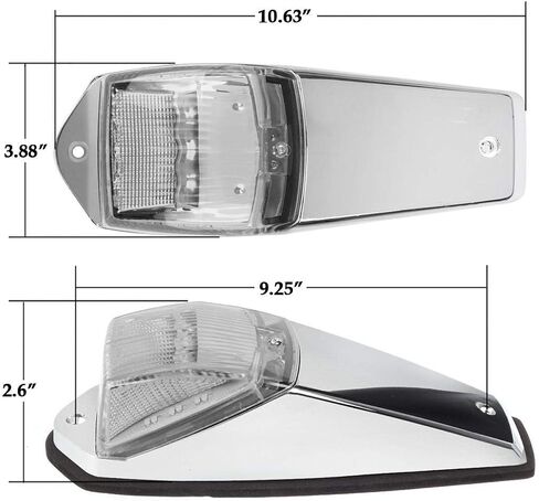 Partsam 31LED Amber Cab Marker Light Waterproof Top Roof Running Cab Lights Compatible with Peterbilt/Kenworth/Freightliner//Western Star/Mack/International/Paccar Trailer Trucks in Saudi Arabia