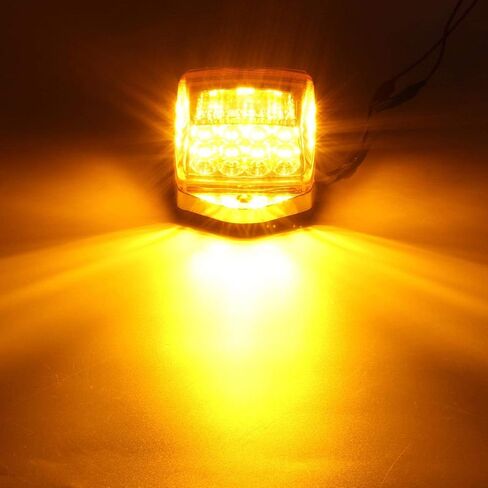 Partsam 31LED Amber Cab Marker Light Waterproof Top Roof Running Cab Lights Compatible with Peterbilt/Kenworth/Freightliner//Western Star/Mack/International/Paccar Trailer Trucks in Saudi Arabia