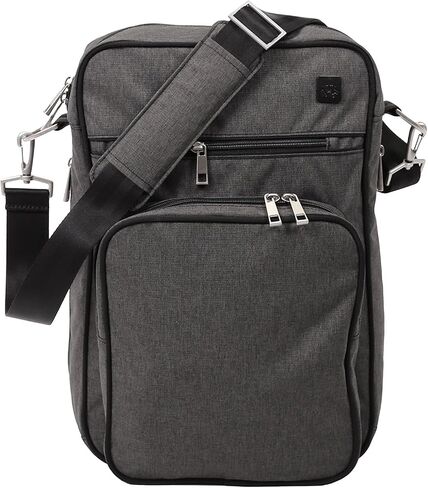 Jujube Helix Multi -Functional Crossbody Messenger/Diaper Dad Bag ، Onyx Collection - Chrome in Kuwait