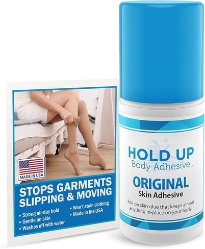 Roll-On Applicator Glue for Compression Socks,Stockings,Costumes,Clothing, Mask Glue - 2 oz. Bottle - Safe,Hypo-Allergenic - 2 Pack in Saudi Arabia