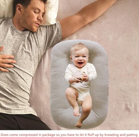 طفل متسكع للوسادة حديثي الولادة ، Loevin Baby Nest Pillow Coping for Baby in Bed ، مواليد حديثي الولادة للأولاد والبنات 0-12 شهرًا || المشمش الإنجليزي in Kuwait