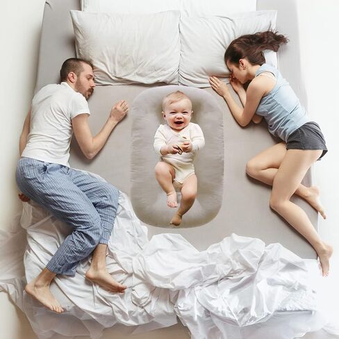 طفل متسكع للوسادة حديثي الولادة ، Loevin Baby Nest Pillow Coping for Baby in Bed ، مواليد حديثي الولادة للأولاد والبنات 0-12 شهرًا || المشمش الإنجليزي in Kuwait