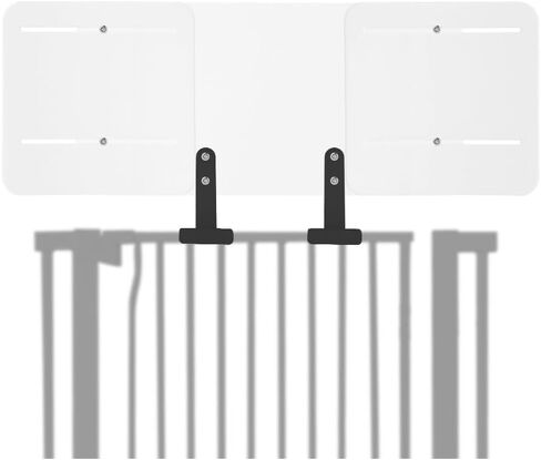 Lumizone Pet Gate Height Extension Kit Height: 13.4" Adjustable Width: 23.6"–41.3" Sliding Design Non-Oppressive Feel Prevents Cats from Jumping (White, 23.6"–41.3"/60-105cm) in Kuwait