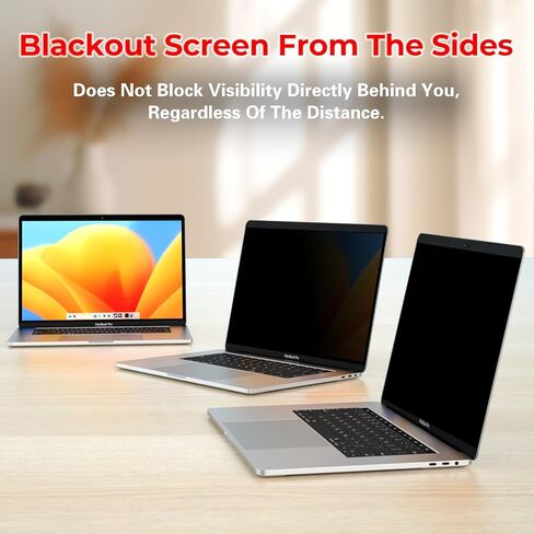 شاشة خصوصية للكمبيوتر المحمول مقاس 13.3 بوصة، وواقي مرشح الضوء الأزرق المضاد للوهج بنسبة 16:10 قابل للإزالة، ودرع الخصوصية لشاشة الكمبيوتر مقاس 13 بوصة للكمبيوتر المحمول in Kuwait