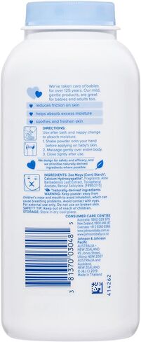 Johnson's Baby Powder for Delicate Skin, Hypoallergenic and Free of Parabens, Phthalates, and Dyes for Baby Skin Care, 1.5 oz (Pack of 2) in Saudi Arabia