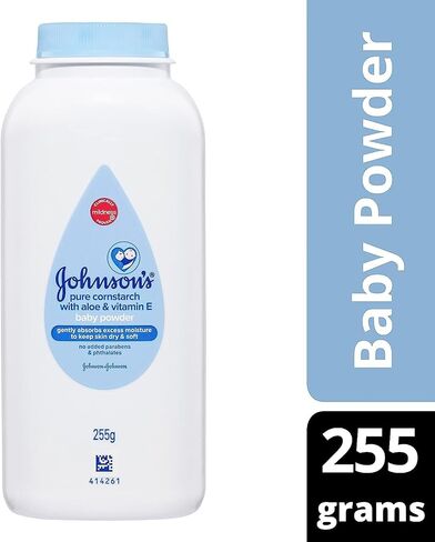 Johnson's Baby Powder for Delicate Skin, Hypoallergenic and Free of Parabens, Phthalates, and Dyes for Baby Skin Care, 1.5 oz (Pack of 2) in Saudi Arabia