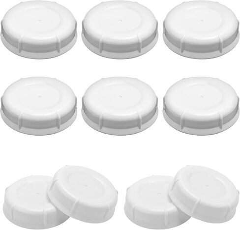 10pcs Storage Baby Bottle Caps, Travel Bottle Caps Storage Lids Baby Bottle Caps Storage Lids Replacement Parts Accessories Compatible with Lansinoh MAM Pigeon Bottles(White) in Saudi Arabia