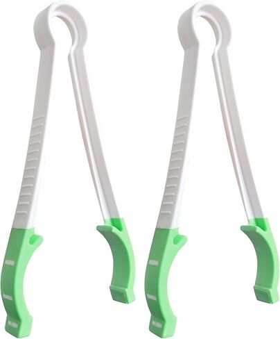 Matyz 2-PACK Baby Bottle Tongs with Non-Detachable Silicone Tips (Green, 2 PCS), Non-Slip Grip, BPA-Free, Compact and Lightweight, Multipurpose for Bottle-Nipples or Pacifiers in Saudi Arabia