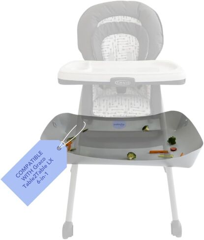CATCHY -Food Catcher- Compatible with Cybex Lemo High Chair +12 Other High Chairs -Highchair Sold Separately- Baby & Toddler Food & Mess Catcher -Premium Linen Inspired- Under High Chair Accessory in Kuwait