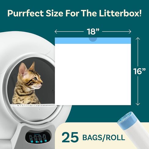 Premium Self Cleaning Cat Litter Box Liners, Kitty Litter Bags, Poop Bags, Pet Waste Bags & Durable Litter Box Liners - Ultimate Odor Control & Leakproof Design Cat Litter Bags in Saudi Arabia