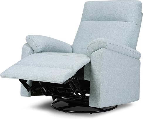 DaVinci Suzy Glider Recliner Nursery Chair - Glider Rocking Chair for Nursery and Living Room - GREENGUARD Gold, FSC & Certi-PUR US Certified - 360° Swivel Rocker Recliner Chair (Cozy Cream Boucle) in Saudi Arabia
