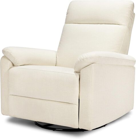 DaVinci Suzy Glider Recliner Nursery Chair - Glider Rocking Chair for Nursery and Living Room - GREENGUARD Gold, FSC & Certi-PUR US Certified - 360° Swivel Rocker Recliner Chair (Cozy Cream Boucle) in Saudi Arabia