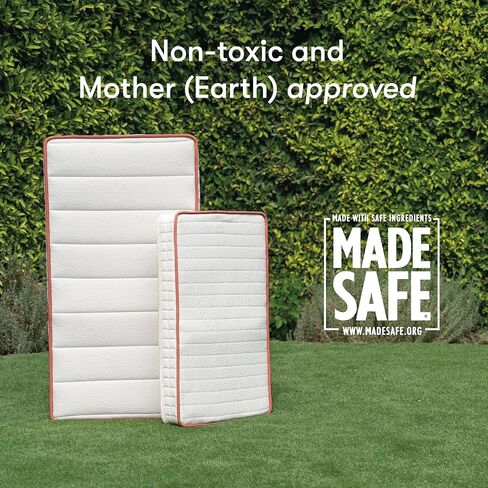 babyletto Avocado Baby Crib Mattress - GOTS, Made Safe, GREENGUARD Gold Certified - Dual Sided Infant & Toddler Mattress - Flippable & Breathable - ‎52 x 28.25 x 5.5 Inches for Standard Size Crib in Kuwait