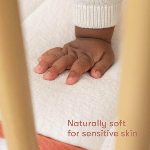 babyletto Avocado Baby Crib Mattress - GOTS, Made Safe, GREENGUARD Gold Certified - Dual Sided Infant & Toddler Mattress - Flippable & Breathable - ‎52 x 28.25 x 5.5 Inches for Standard Size Crib in Kuwait