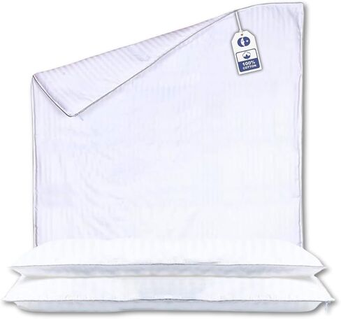 Duvet Cover Protector for Toddler Comforter, 100% Cotton, Zipper to Block Blanket from Dust Fits Standard Crib & Toddler Bed, 33x42 Inch, White in Kuwait