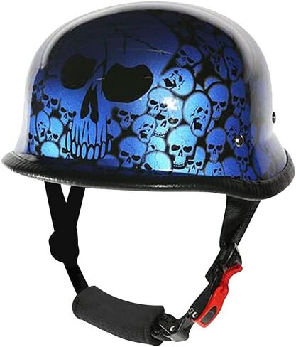 Colorful Baseball German Novelty Cap Skull Graveyard Novelty Skull Half Helmet Headgear in Saudi Arabia