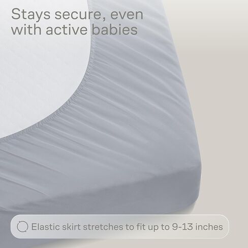 Niagara Crib 2 Pack 100% Waterproof Mattress Protector, Soft Breathable Crib Mattress Protector with Deep Pocket, Crib Mattress Pad for Toddler and Baby (52x28, White) - Viscose Made from Bamboo in Kuwait