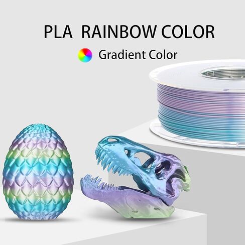 حزمة خيوط طباعة PLA حريرية ثلاثية الأبعاد 250 جرام × 6 بكرات، لون مزدوج 1.75 مم خيوط طباعة ثلاثية الأبعاد، +/-0.03 مم أسود وذهبي أسود وأحمر ذهبي وأحمر وأخضر وأزرق وأرجواني ووردي وأحمر وأزرق in Saudi Arabia