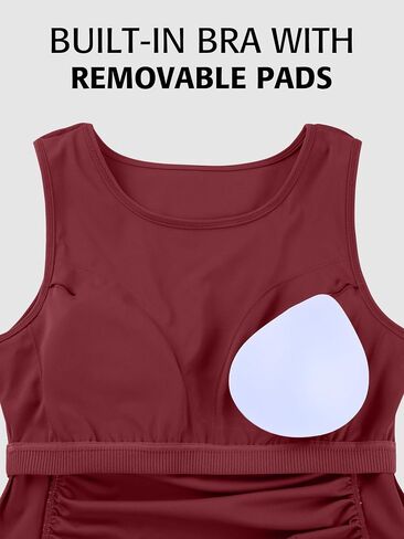 ATTRACO Women's Maternity Tank Tops with Built in Bra Side Ruched Sleeveless Pregnancy Tank in Kuwait