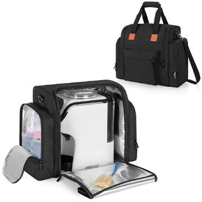 YARWO Carrying Case Compatible with Baby Brezza Formula Pro Mini Formula Dispenser Machine, Insulated Bottle Warmer Travel Bag for Formula Maker, Bottles, Infant Formula and Baby Toys & Essentials