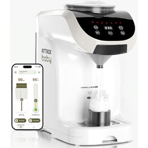 Formula Maker Machine - Accurate WiFi Formula Dispenser with Inbuilt Sensors to Prevent Malnutrition - Instant Heating & Automatic Mixing - Quick Warm Bottle W/Free Mobile App