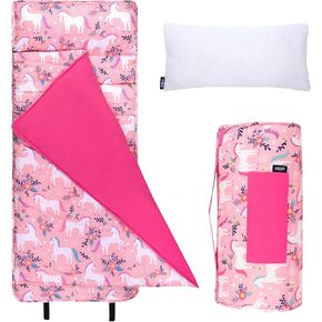 Wildkin Kids Original Nap Mat – Cozy Kids Sleep Mat with Pillow, ideal for School & Travel