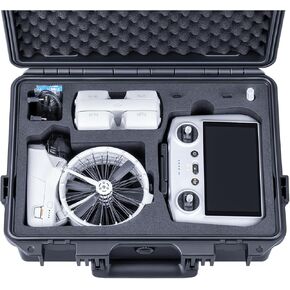 Lykus Titan FP110 Waterproof Hard Case for DJI Flip Drone and DJI RC 2/RC-N3, Support Up to 7 batteries [CASE ONLY]